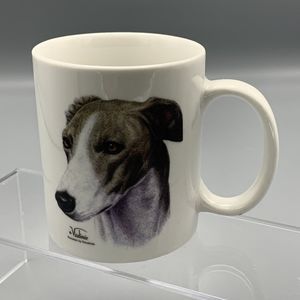 Greyhound Portrait Coffee Mug Vladimir Porcelain by Rosalinde Sight Hound Racing